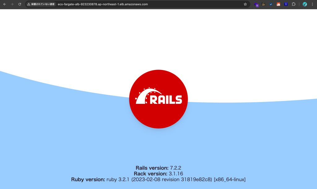 デプロイ完了を示す画面